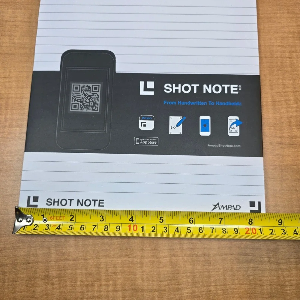 3 Ampad Shot Note Letter Size Legal Pad (40 Sheets) iPhone Android 20-115